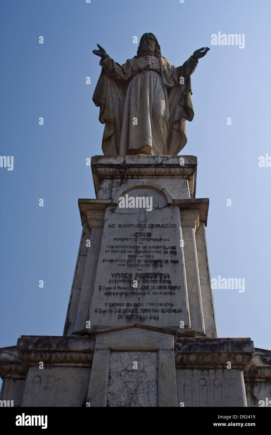 Asia, India,Goa, Old Goa,Se (St.Catherine`s) Cathedral, Jesus Statue Stock Photo